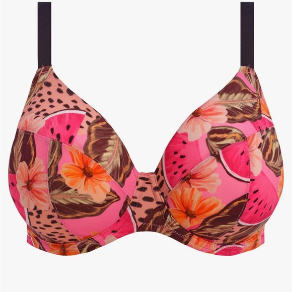 Elomi cabana nights swim bra top Plunge Underwire Bikini Top - Picture 3 of 7